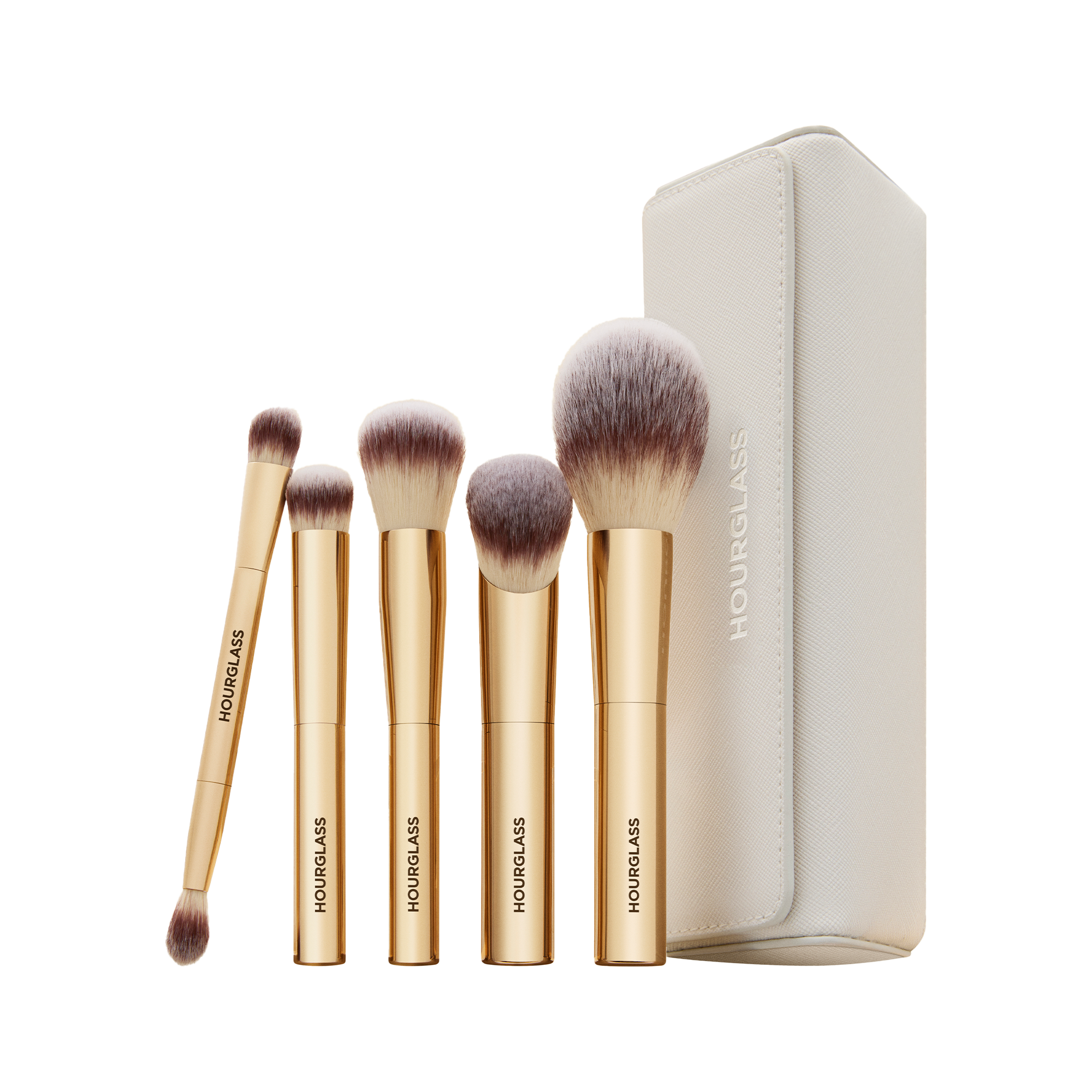 hourglass Face and Eye Travel Brush Set