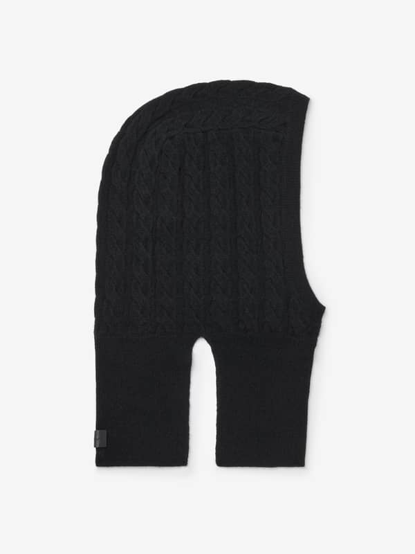 House Of Dagmar Belts & Scarves Cable Balaclava Black