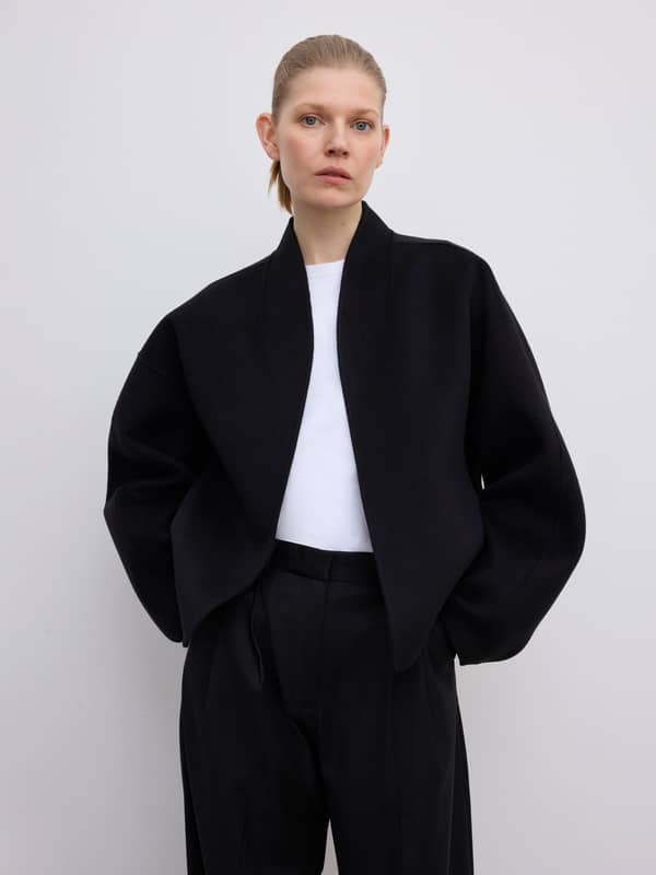 House Of Dagmar Blazers Short Doublé Jacket Black