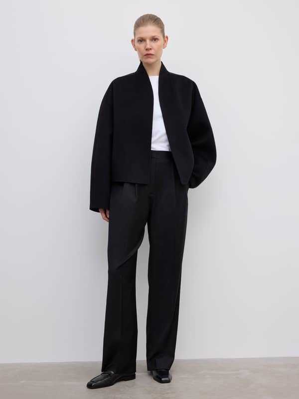 House Of Dagmar Blazers Short Doublé Jacket Black