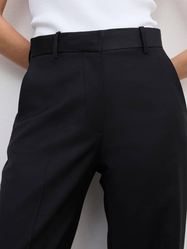 House Of Dagmar Classic Suit Trouser Black