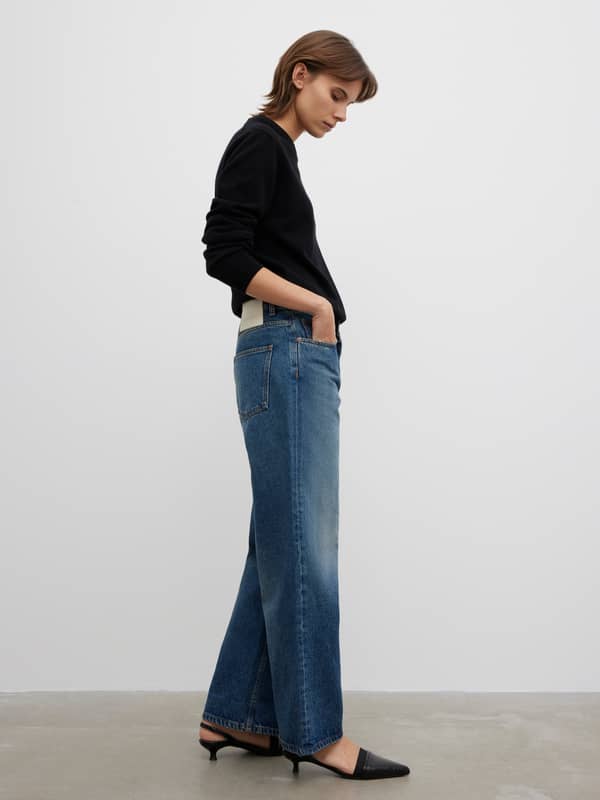 House Of Dagmar Denim Cropped Denim Vintage Blue