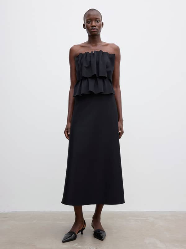 House Of Dagmar Dresses Sculpted Tube Dress Black