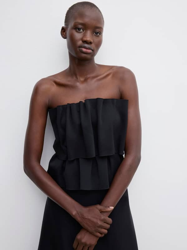 House Of Dagmar Dresses Sculpted Tube Dress Black