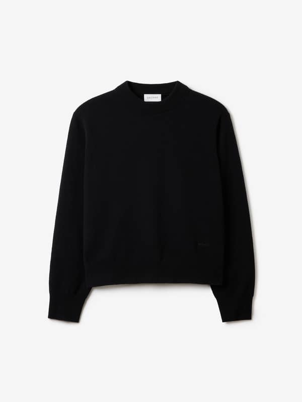 House Of Dagmar Knitwear Cashmere Crewneck Black