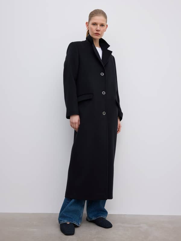 House Of Dagmar Outerwear Cashmere Coat Black