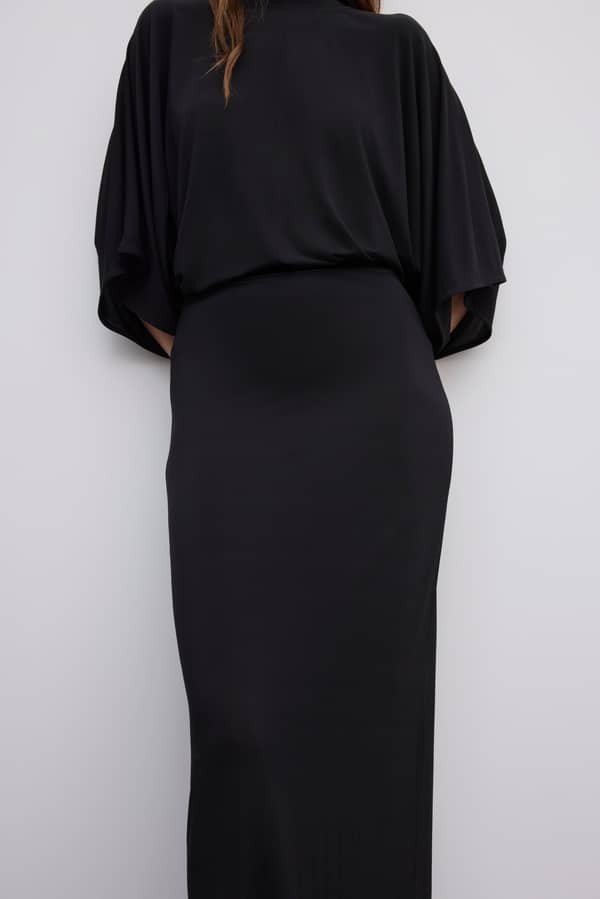 House Of Dagmar Skirts Jersey Maxi Skirt Black