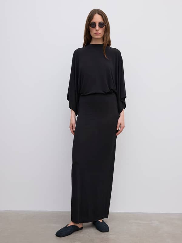 house of dagmar Skirts Jersey Maxi Skirt Black