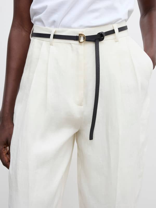 House Of Dagmar Thin Dagmar Belt Black/Gold