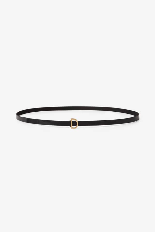 house of dagmar Thin Dagmar Belt Black/Gold