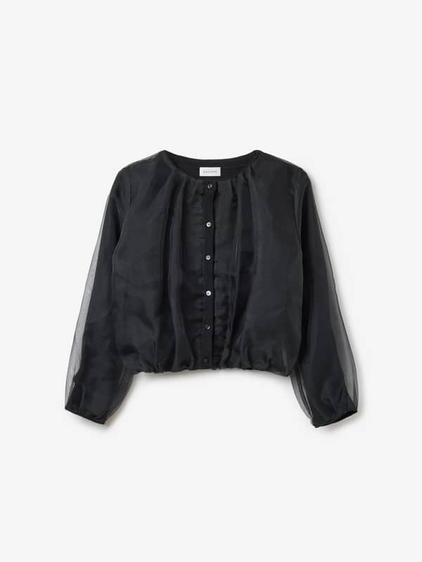 house of dagmar Tops & Shirts Chiffon Cardigan Black