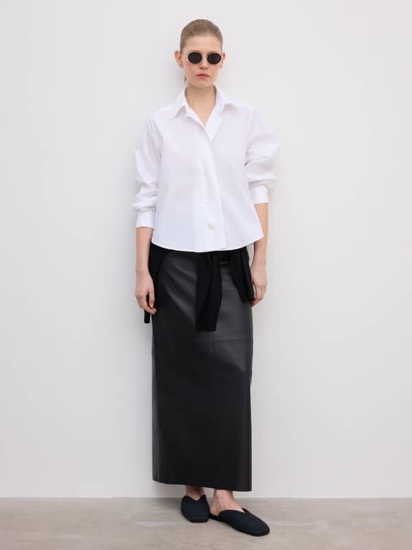 House Of Dagmar Tops & Shirts Cropped Shirt White