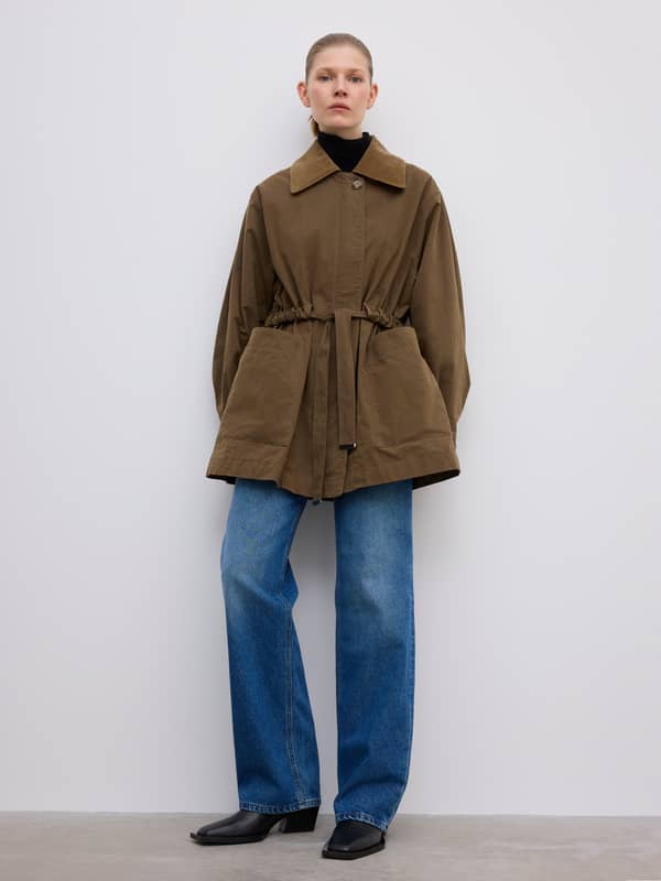 House Of Dagmar Outerwear Field Cotton Jacket Cardamom Brown