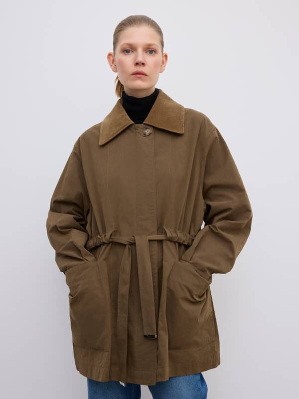 House Of Dagmar Outerwear Field Cotton Jacket Cardamom Brown