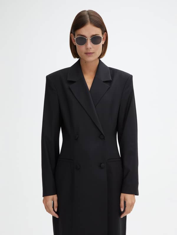 House Of Dagmar Sunglasses Rounded Sunglasses Silver