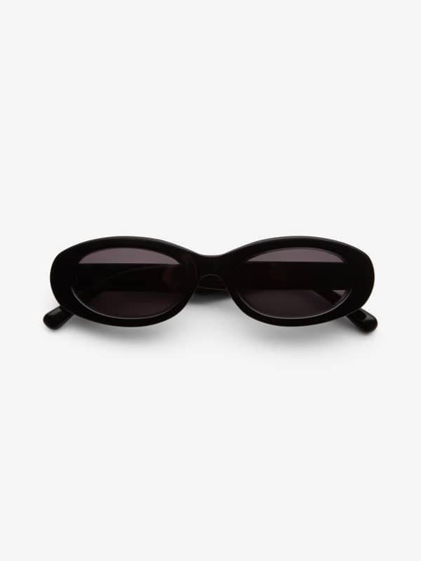 House Of Dagmar Sunglasses Wide Oval Sunglasses Black