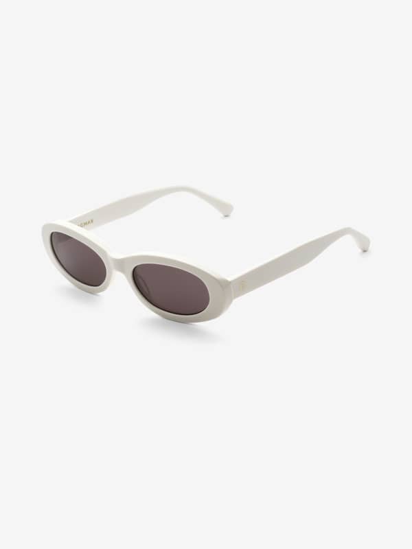 House Of Dagmar Sunglasses Wide Oval Sunglasses White