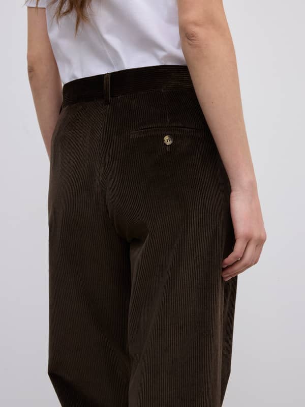 House Of Dagmar Trousers Corduroy Trousers Cacao Brown