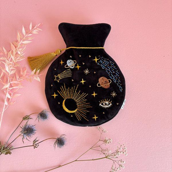 house of disaster After Dark Black Hot Water Bottle