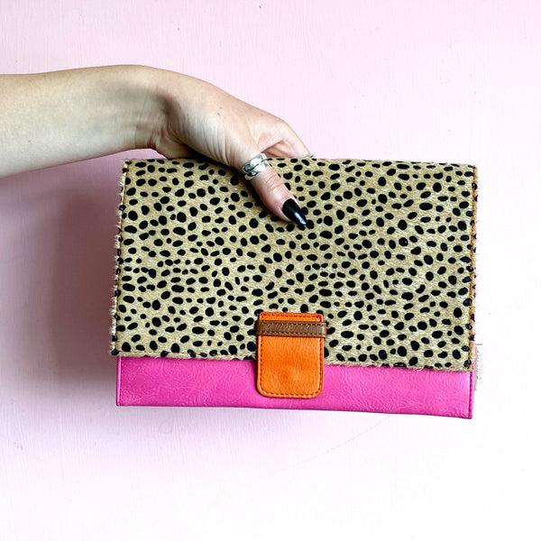 house of disaster Animal Print Cheetah Travel Wallet