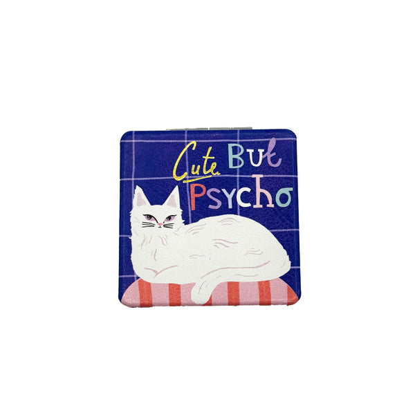 House Of Disaster Catnip 'Cute But Psycho' Compact Mirror