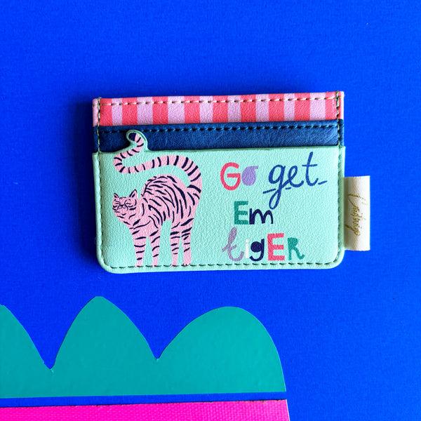 house of disaster Catnip 'Go Get 'Em Tiger' Card Holder