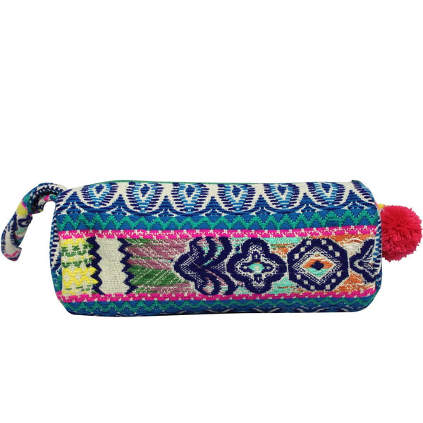 House Of Disaster Embellished Tube Make Up Bag - Turquoise
