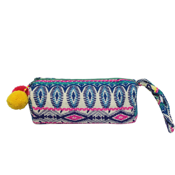 House Of Disaster Embellished Tube Make Up Bag - Turquoise