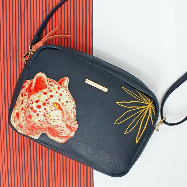 house of disaster Heritage & Harlequin Leopard Mini Bag