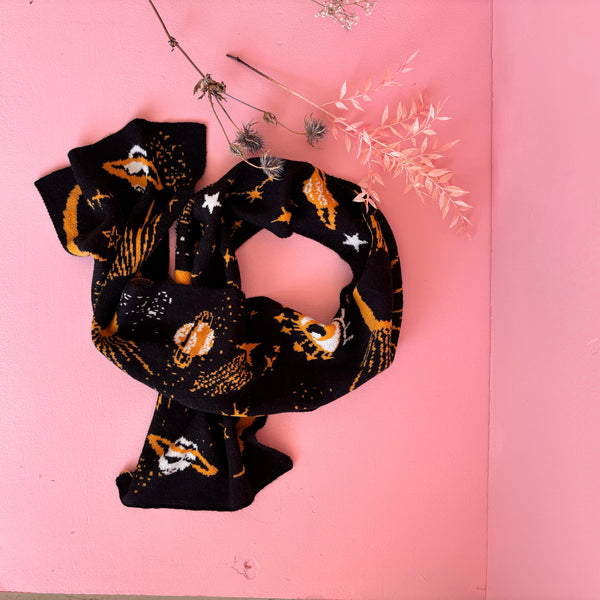 House Of Disaster After Dark Black Scarf