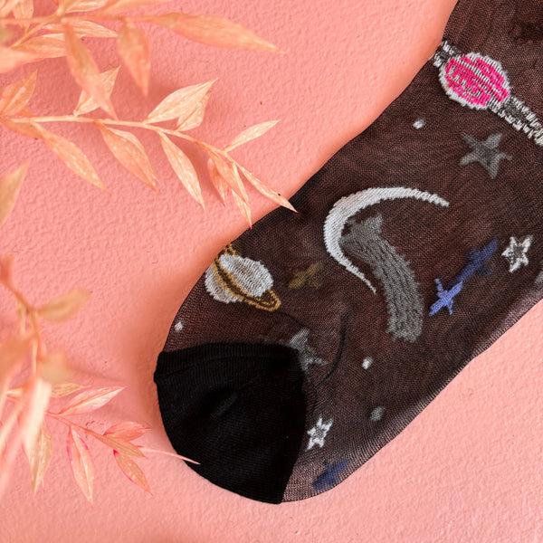 House Of Disaster After Dark Sheer Socks