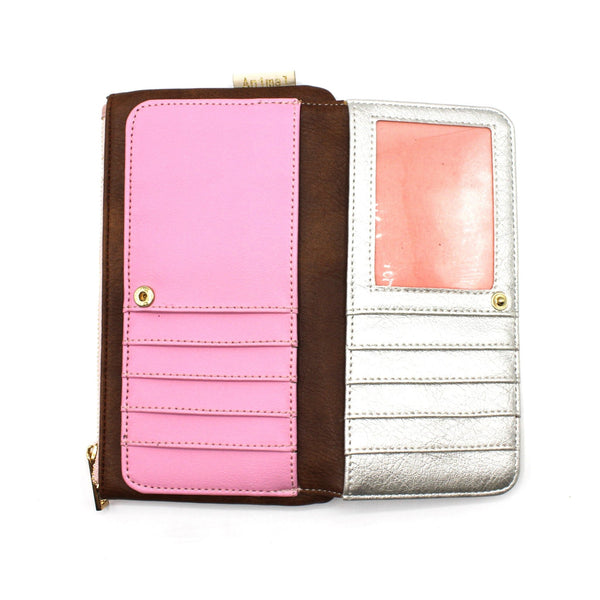 House Of Disaster Animal Print Silver Wallet