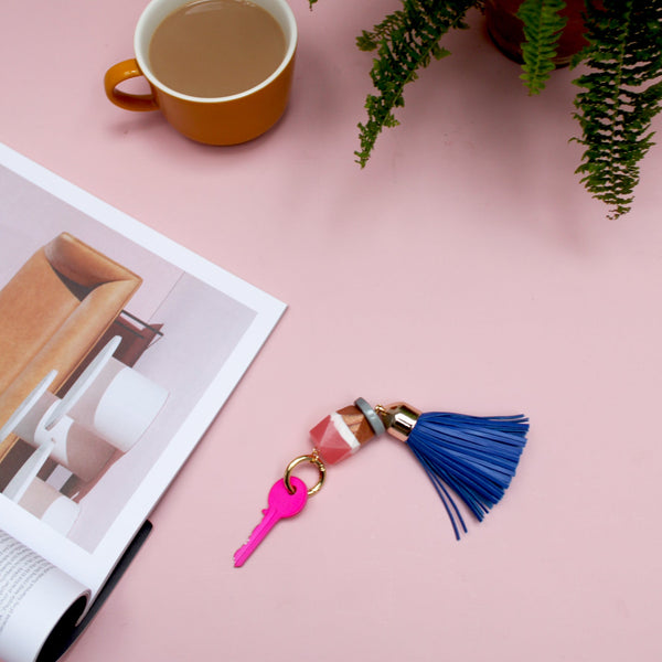 house of disaster Beaded Tassel Keychain