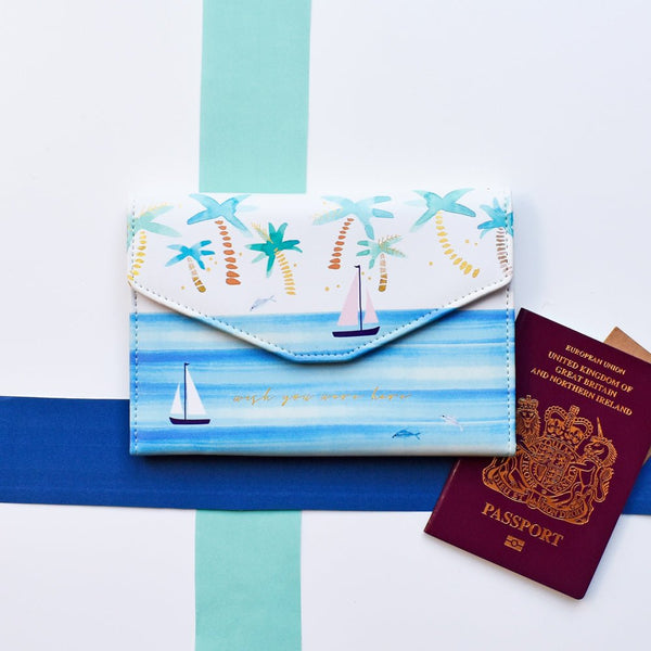 house of disaster By The Sea Palm Travel Wallet