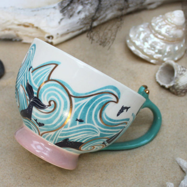 house of disaster By The Sea Storm Tea Cup