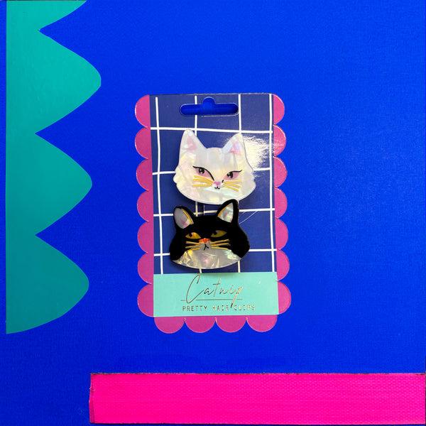 house of disaster Catnip Set Of 2 Hairclips