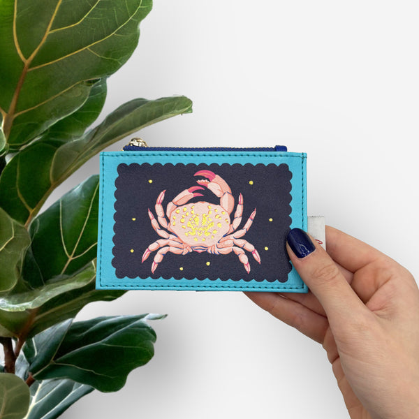 house of disaster Coral Crab Zip Purse