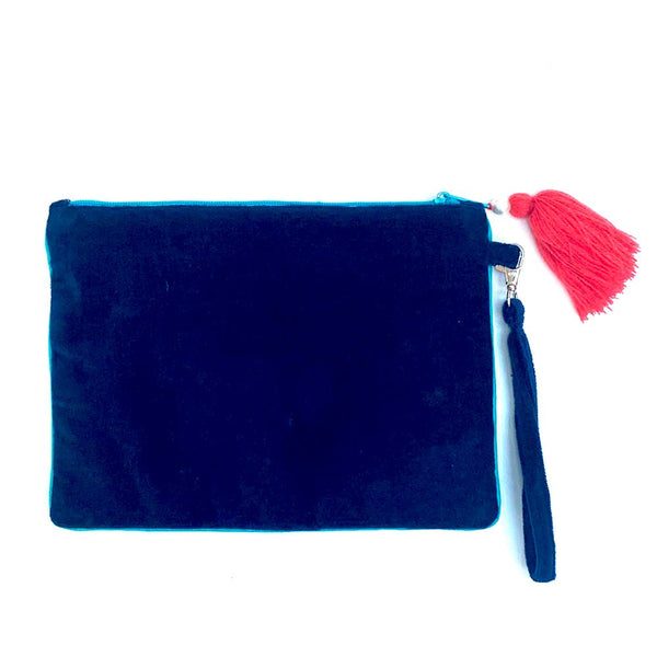 House Of Disaster Coral Lobster Clutch Bag