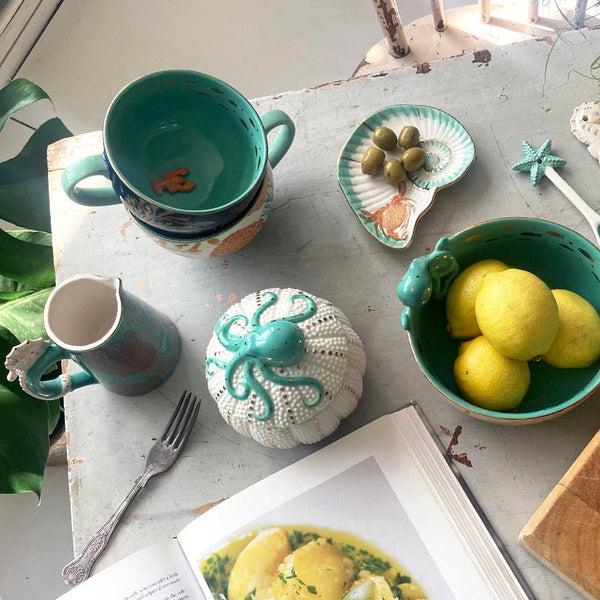 House Of Disaster Coral Seahorse Jug