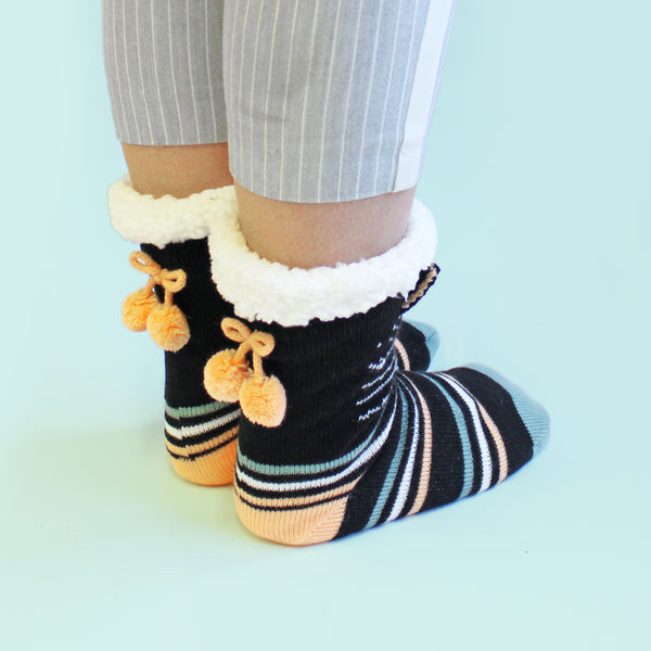 House Of Disaster Feline Slipper Socks