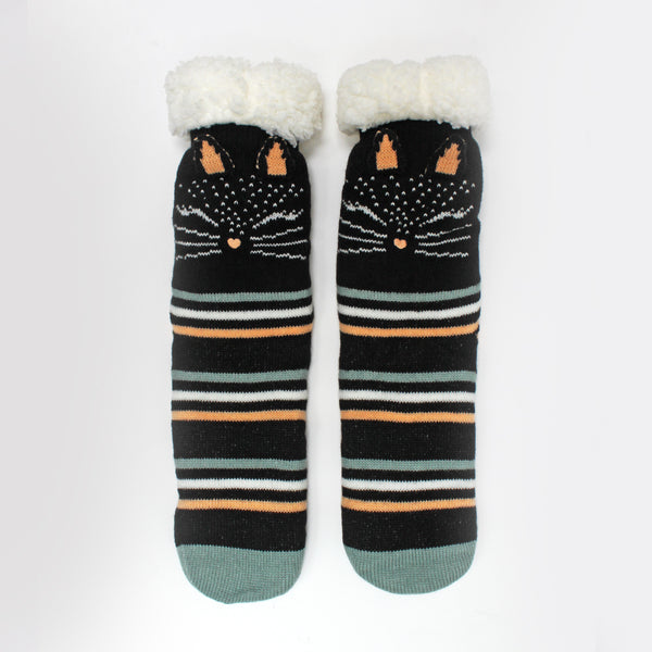 House Of Disaster Feline Slipper Socks