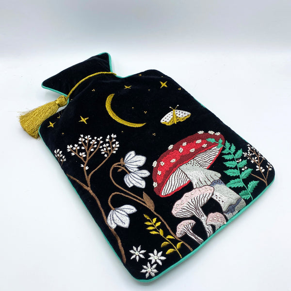 House Of Disaster Forage Black Hot Water Bottle