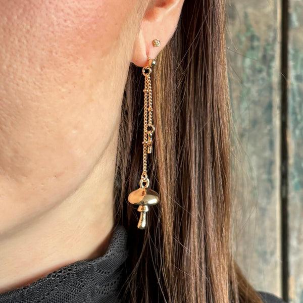 House Of Disaster Forage Gold Earrings