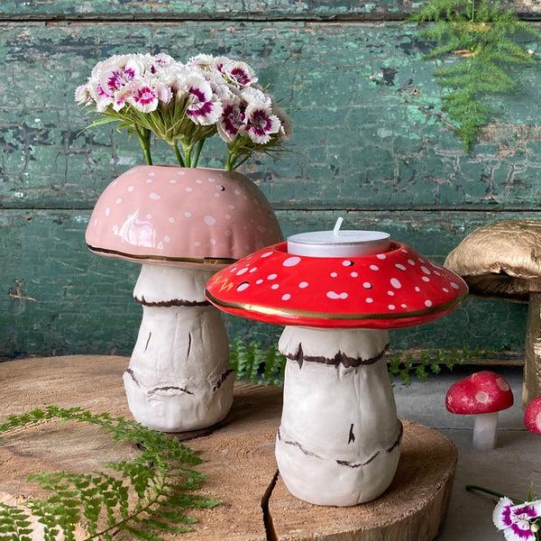 House Of Disaster Forage Mushroom Tea Light Holder