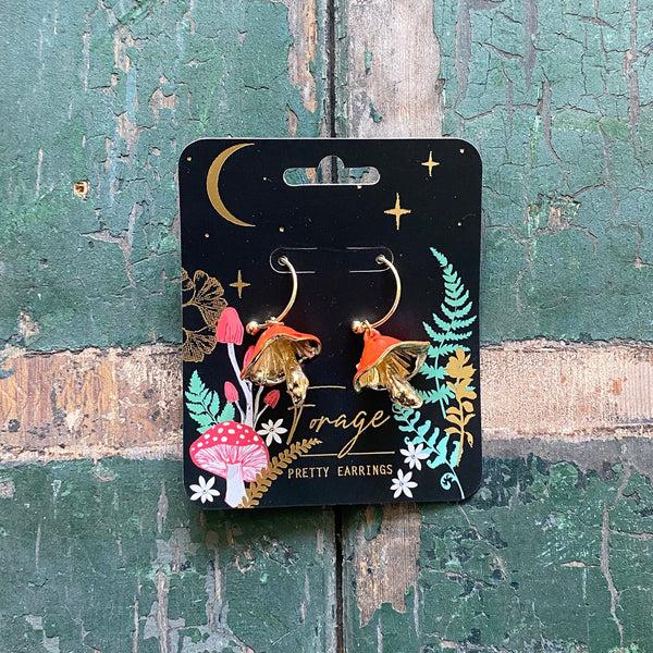 House Of Disaster Forage Red Earrings