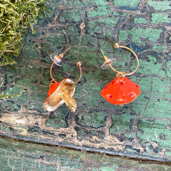 House Of Disaster Forage Red Earrings
