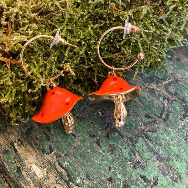 House Of Disaster Forage Red Earrings