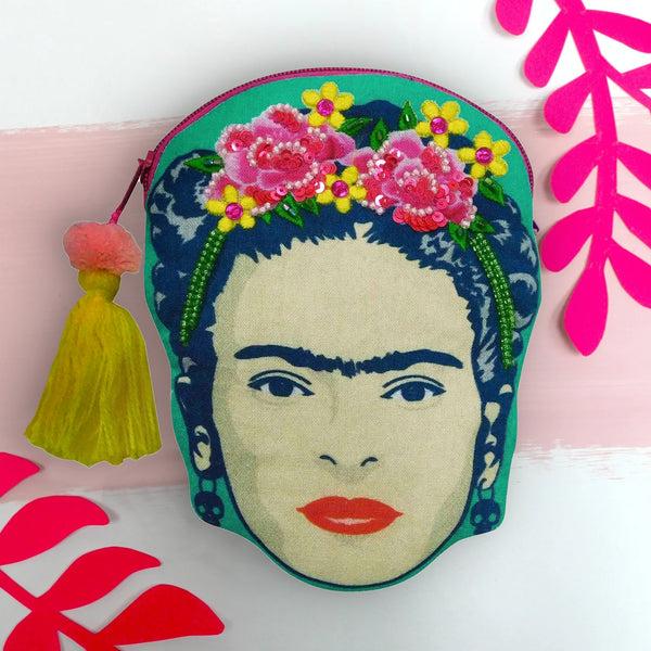 house of disaster Frida Kahlo Coin Purse