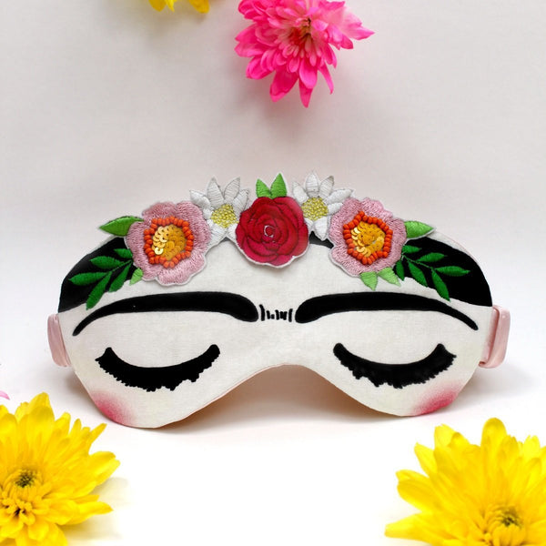 house of disaster Frida Kahlo Eye Mask