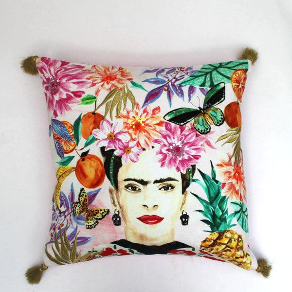 House Of Disaster Frida Kahlo Fruit Cushion